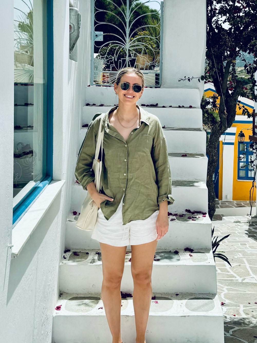 Aritzia linen button down